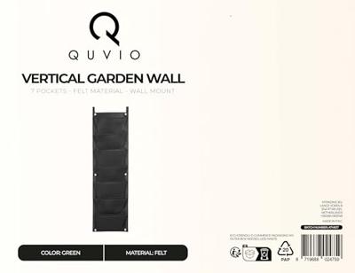 QUVIO Verticale tuin - plant wand met 7 vakken - 100 x 30 cm