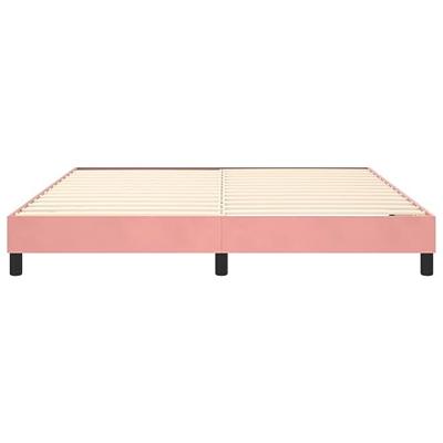 Boxspringframe fluweel roze 180x200 cm