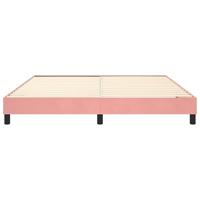 Boxspringframe fluweel roze 180x200 cm - thumbnail