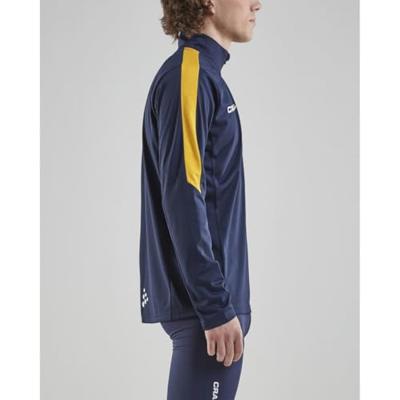 Craft 1905611 Progress Halfzip Tee LS M - Navy/Yellow - S