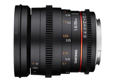 Samyang 20mm T1.9 ED AS UMC VDSLR Sony E
