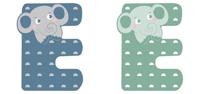 Small Foot - houten dieren kinderletter - e - thumbnail