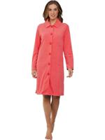 Flamingoroze badstof badjas Pastunette - thumbnail