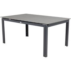 Nohr Uitschuifbare Tuintafel 'Ethen' 160/240 x 100cm, kleur Zwart