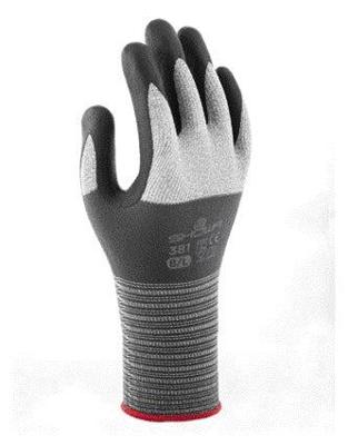 Griphandschoen showa 381 nitril l grijs Griphandschoen showa 381 nitril l grijs