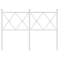 Hoofdbord 120 cm metaal wit - thumbnail