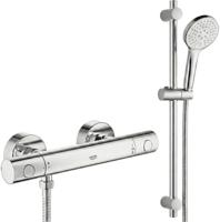 Grohe QuickFix Precision Get thermostaatkraan actieset incl. Saqu doucheset met 2 straalsoorten chroom - thumbnail