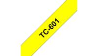 Brother TC-601 Labeltape Kunststof Tapekleur: Geel Tekstkleur: Zwart 12 mm 7.7 m - thumbnail