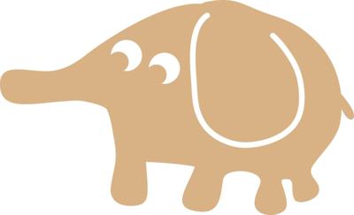 Vaessen Creative • mdf olifant 27x16cm