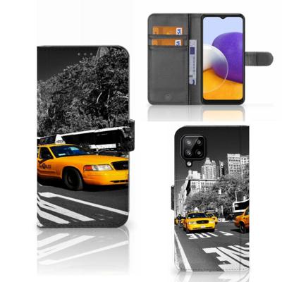 Samsung Galaxy A22 4G | M22 | Flip Cover | New York Taxi