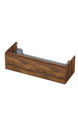Onderkast INK 1 lade greeploos met houten keerlijst 120 cm x 45 cm x 35 cm Noten 1257557