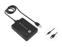 Conceptronic HUBBIES10B interface hub USB 3.2 Gen 1 (3.1 Gen 1) Type-A 5000 Mbit/s Zwart - thumbnail