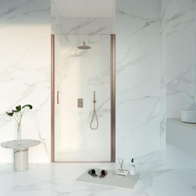 Fortifura Galeria Douchedeur - 90x200 - Profiel - veiligheidsglas - anti kalk - Geborsteld koper PVD (Koper) SW1122496