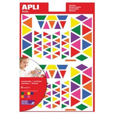 Apli Kids verwijderbare stickers, driehoek, blister met 720 stuks in geassorteerde kleuren en groottes Apli Kids verwijderbare stickers, driehoek, blister met 720 stuks in geassorteerde kleuren en groottes