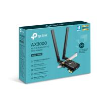 TP-Link Archer TX55E AX3000 Wi-Fi 6 Bluetooth 5.2 PCIe-adapter, Max 2402 Mbps 5 GHz en Max 574 Mbps 2,4 GHz, WPA3-encryptiestandaard, MU-MIMO, ondersteunt alleen Windows 11/10 (64-bit) - thumbnail