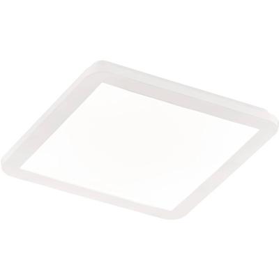 LED Plafondlamp - Badkamerlamp - Trion Camy - Opbouw Vierkant 16W - Spatwaterdicht IP44 - Dimbaar - Warm Wit 3000K - Mat Wit