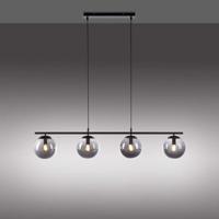 Just Light Zwarte hanglampBig Widow 4-lichts - 14604-18 - thumbnail