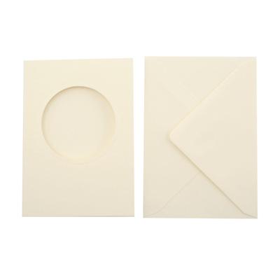 Vaessen Creative • passepartout rond 5pcs naturel