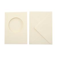 Vaessen Creative • passepartout rond 5pcs naturel - thumbnail