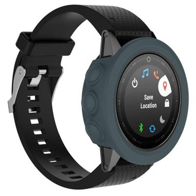 Effen kleur siliconen horloge beschermhoes voor de Garmin 5 / 5S / 5 X (marineblauw)