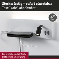Paulmann Serrra 71103 Wandlamp 5.5 W LED Wit (mat), Zwart (mat) - thumbnail