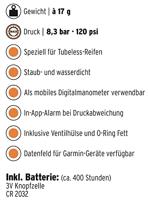SKS Ventiel drukmeter airspy tl 81mm zw - thumbnail