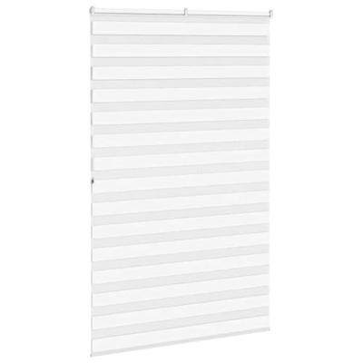 VidaXL Zebra rolgordijn 145x200 cm stofbreedte 140,9cm polyester wit - thumbnail