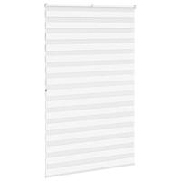VidaXL Zebra rolgordijn 145x200 cm stofbreedte 140,9cm polyester wit - thumbnail