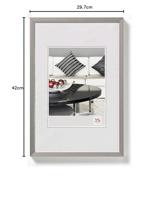 walther+ design AJ342D Wissellijst Papierformaat: DIN A3 Grijs - thumbnail