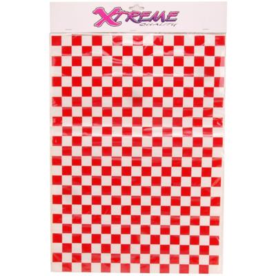 Diverse Stickerset blokvlag rood