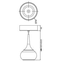 Deko Light Elena 342087 LED-hanglamp LED LED vast ingebouwd Energielabel: G (A - G) 5.4 W Kleurloos - thumbnail