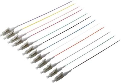 Digitus DK-25332-02/3 Glasvezel Optische vezel Aansluitkabel 2.00 m Wit, Violet, Zwart, Turquoise, Rood, Pink, Oranje, Groen, Grijs, Geel, Bruin, Blauw [1x