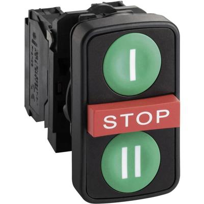 Schneider Electric XB5AA731327 XB5AA731327 Druktoets 600 V 6 A Moment (l x b x h) 52 x 30 x 42 mm IP67, IP69, IP69K 1 stuk(s)