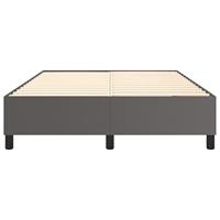 Boxspringframe kunstleer grijs 140x190 cm - thumbnail