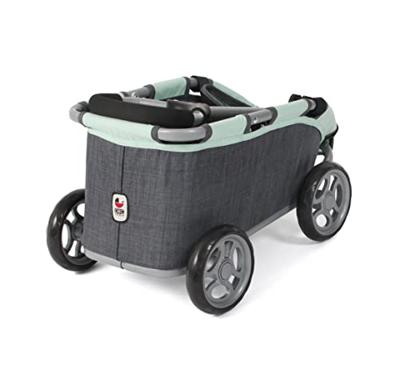 Poppenbolderwagen Skipper - Melange Antraciet Mint