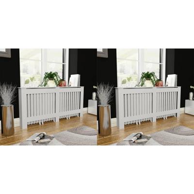 Radiatorombouw 2 st 172 cm MDF wit