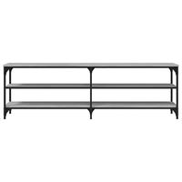 Tv-meubel 160x30x50 cm bewerkt hout grijs sonoma eikenkleurig - thumbnail