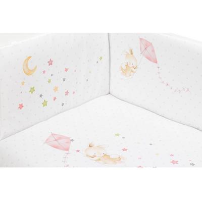 Interbaby bedtextielset Olifant junior katoen wit 3-delig Interbaby bedtextielset Olifant junior katoen wit 3-delig