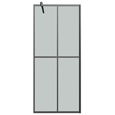 Inloopdouchescherm 80x195 cm donker gehard glas - thumbnail
