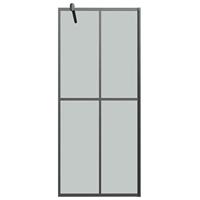 VidaXL Inloopdouchescherm 80x195 cm donker gehard glas - thumbnail