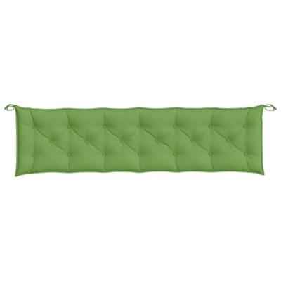 VidaXL Tuinbankkussens 2 st 200x50x7 cm stof gemêleerd groen