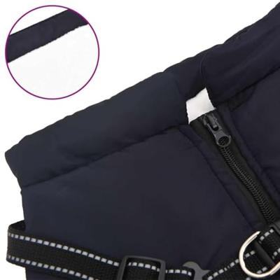 VidaXL Hondenjas met harnas waterdicht reflecterend marineblauw l52