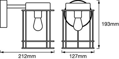 LEDVANCE ENDURA® CLASSIC POST L 4058075206526 Buitenlamp (wand) E27 0 W LEDVANCE ENDURA® CLASSIC POST L 4058075206526 Buitenlamp (wand) E27 0 W
