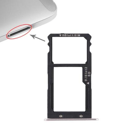 SIM-kaart lade + SIM-kaart lade/micro SD-kaart voor Huawei G8 (zilver)