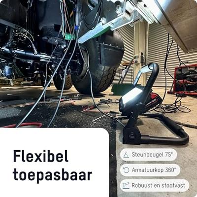Ansmann 1600-0639 LED Strahler FL30W 18V Powertool-Akkupacks, inkl. Adapterplatten Schijnwerper COB LED, LED-lamp werkt op batterij 30 W 3000 lm