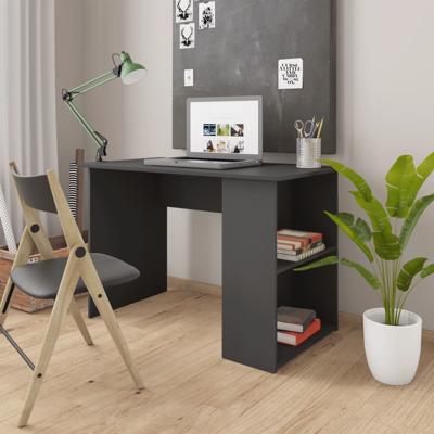 VidaXL Bureau 110x60x73 cm bewerkt hout grijs