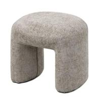 Giga Meubel - Poef Stof|Textiel Taupe - 47x42x42cm - Raven - thumbnail