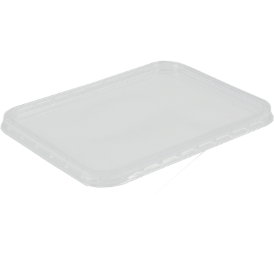 Deksel | kunststof cup | PET | rechthoekig | 180x135x glashelder | 400 stuks