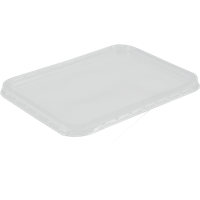 Deksel | kunststof cup | PET | rechthoekig | 180x135x glashelder | 400 stuks - thumbnail