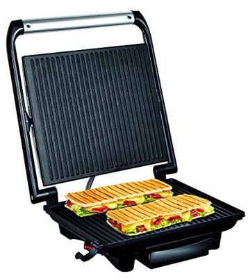 Tefal gc241d multifunctionele panini grill 2000w zwart/rvs